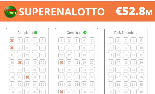 superenalotto predictions