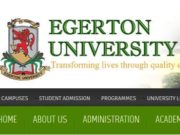 Egerton University Undergraduate Courses and Admission Requirement