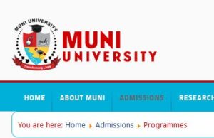 Muni University Courses, Admission Requirement and Cut Off Points