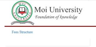 Diploma Courses offered at Moi University 2020