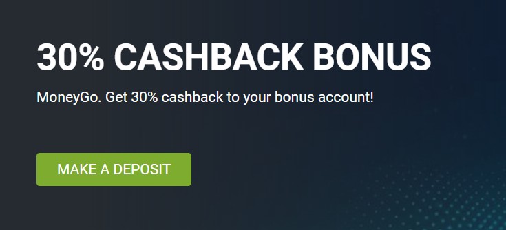 1XBET 30% Cash back bonus of up to Ksh 7631